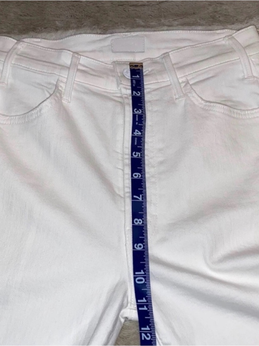 NWT💕MOTHER The Hustler High Waist Fray Hem Ankle Color:Fairest Of Them All - Picture 11 of 15
